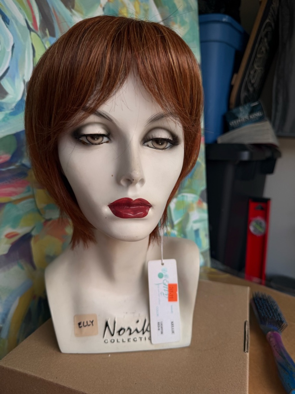 envy Short Layered Wig in Warm Auburn - Picture 2 of 7